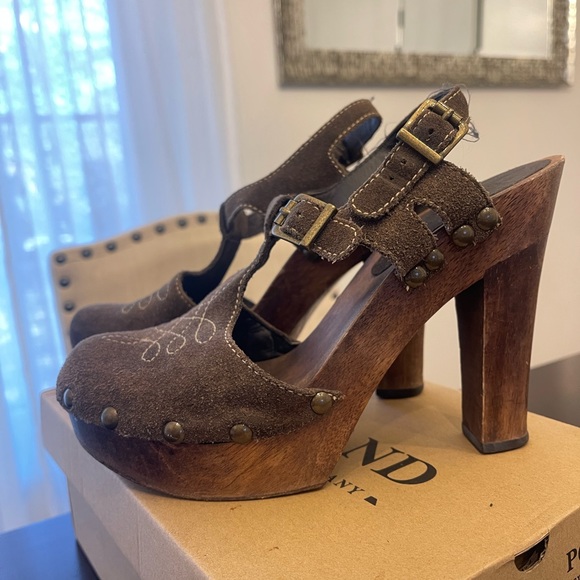 Michael Kors Platform Sandal Heels Women’s Brown Size 8.5 - Picture 3 of 6
